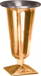 Altar Vase | 12\" | Bronze Or Brass | Square Base 